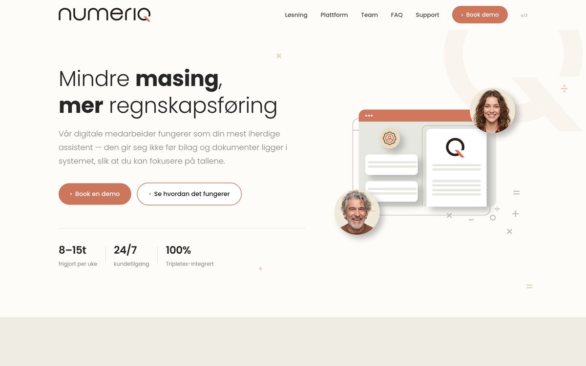 Screenshot of Numeriq